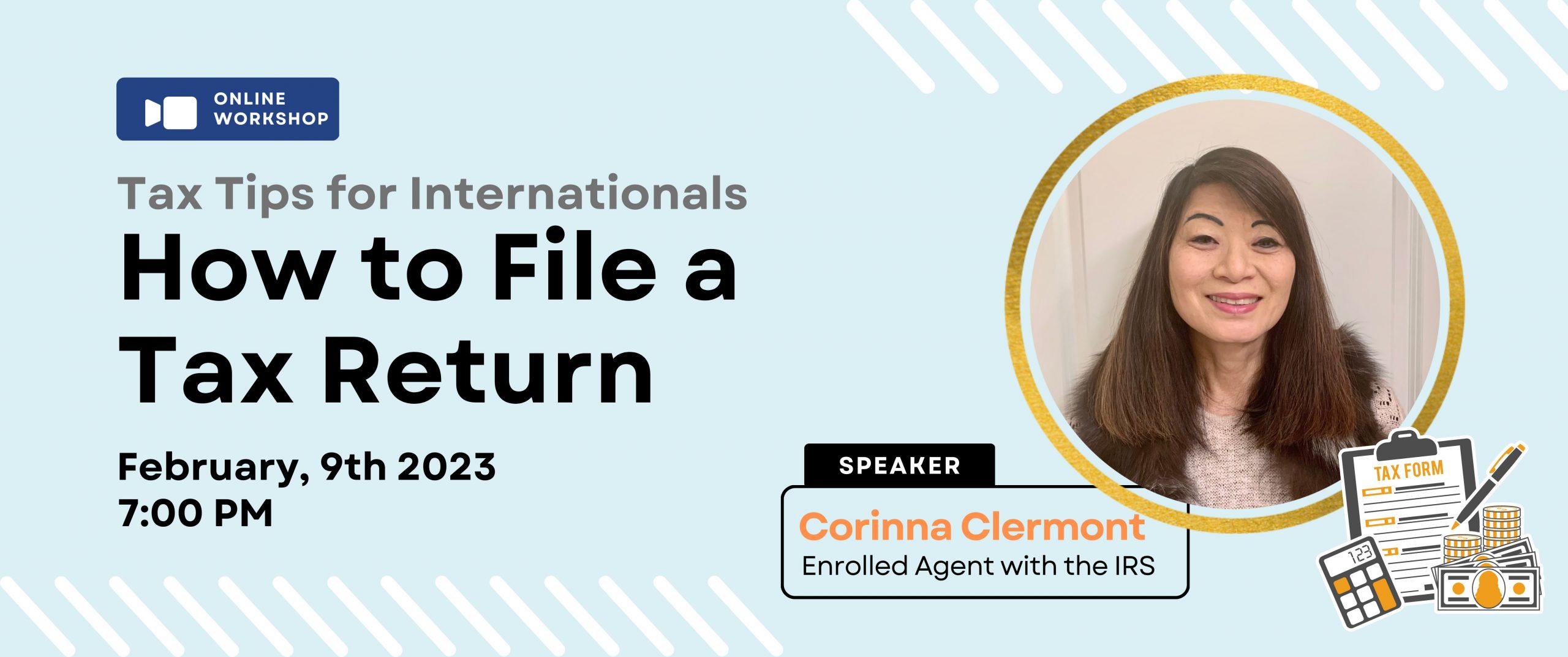 Online Workshop: How to File a Tax Return for Internationals